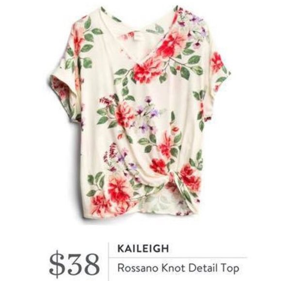 Kaileigh Tops - NWT Kaleigh Rossano Knot Detail Top